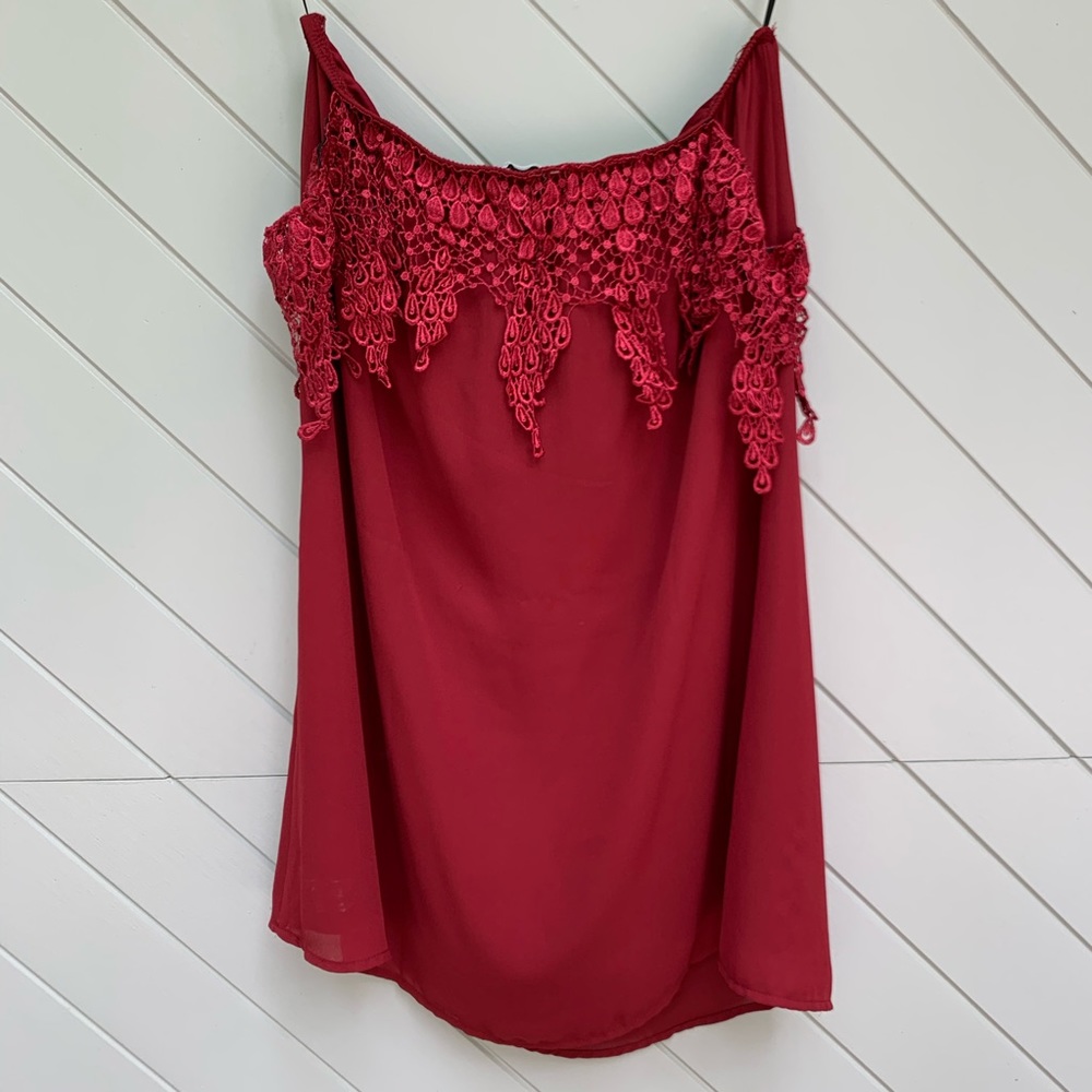 Tobi Lace Off the Shoulder Dress - Picture 5 of 5